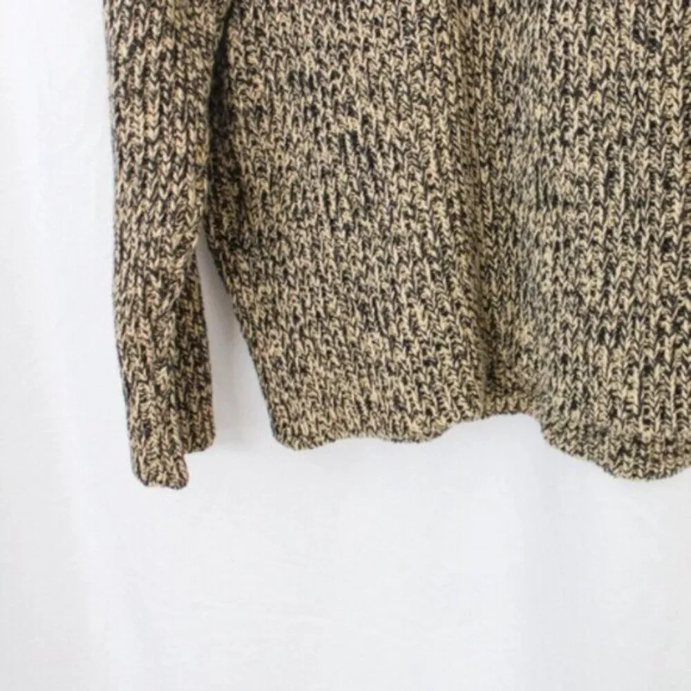 J. Crew Men's Heathered Knit 100% Cotton Pullover Crewneck Sweater Large